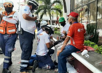 Se descalabro en el centro.