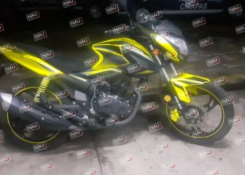 Abandonan motocicleta sobre el camino viejo a Mazatán.