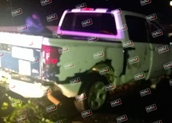 Movilización policiaca ocasiona un vehículo chatarra que se encontraba en la carretera Tapachula – Tuxtla Chico.