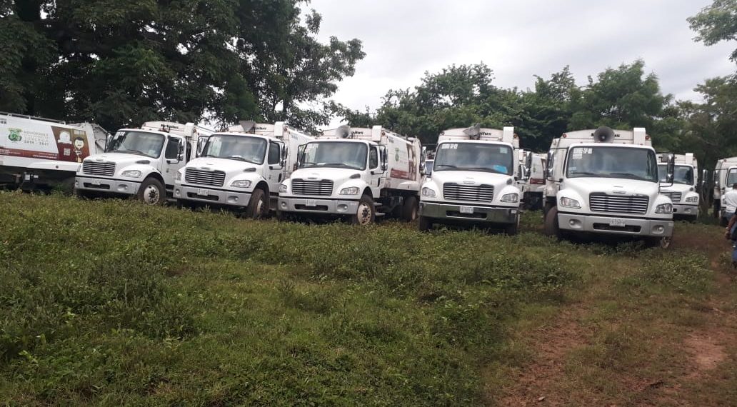 En diligencia de cateo recupera FGE camiones recolectores de basura del Ayuntamiento de Tapachula.