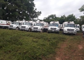 En diligencia de cateo recupera FGE camiones  recolectores de basura del Ayuntamiento de Tapachula.