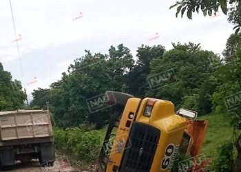 Vuelva camión en Mapastepec