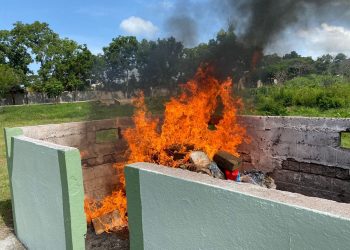 INCINERA FGR MAS DE 121 KILOS NARCÓTICOS Y OBJETOS DEL DELITO EN CHIAPAS