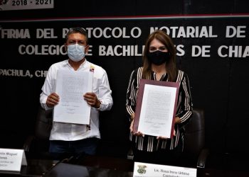 AYUNTAMIENTO DE TAPACHULA Y COBACH FIRMAN PROTOCOLO NOTARIAL DE DONACIÓN DE PREDIO