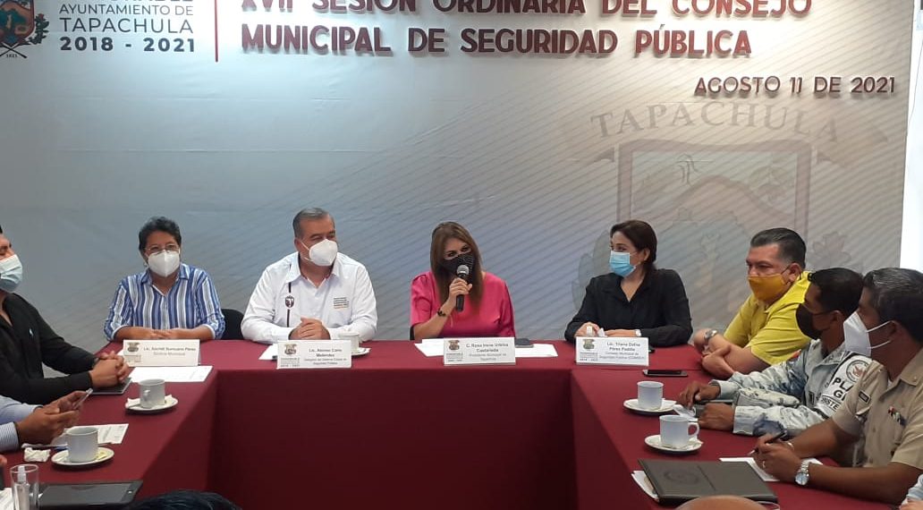 AYUNTAMIENTO DE TAPACHULA DA SEGUIMIENTO A ESTRATEGIA POR LA SEGURIDAD DE LOS CIUDADANOS