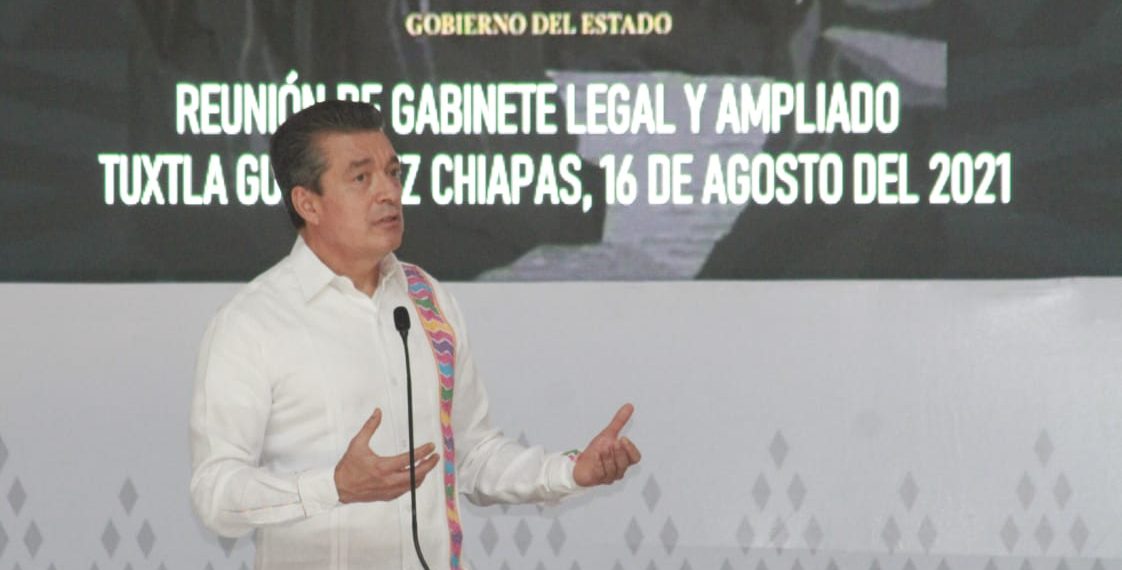 Rutilio Escandón encabeza reunión con integrantes del Gabinete Legal y Ampliado