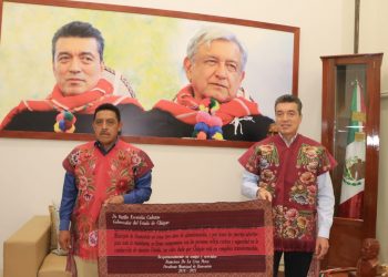 Se reúne Rutilio Escandón con el presidente municipal de Zinacantán