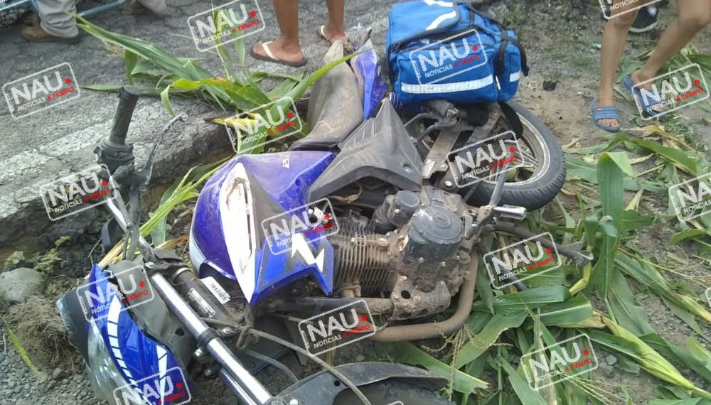 Muere motociclista que se accidentó en Frontera Hidalgo.