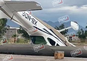Se desploma avioneta en el municipio de Aldama.