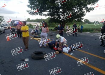 10 lesionados deja accidente en la carretera Tapachula – Puerto Madero.