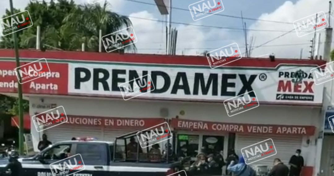 Robo en tienda PRENDAMEX en Tuxtla Gutiérrez.