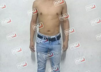 Con pistola en mano fue detenido en el centro de Tapachula.