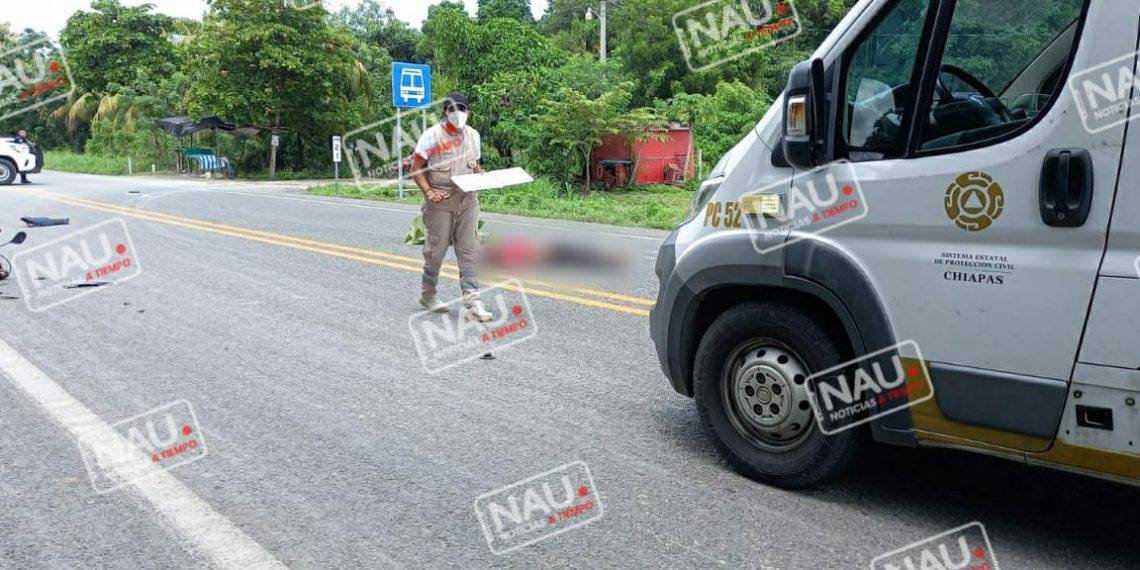 Muere señor de la 3a edad tras ser impactado por un vehículo.