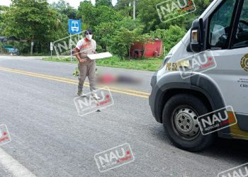 Muere señor de la 3a edad tras ser impactado por un vehículo.