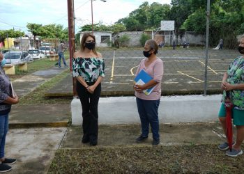 REHABILITAN CANCHA DE PARQUE “LA ANTORCHA”