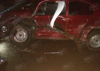 Accidente deja solo daños materiales