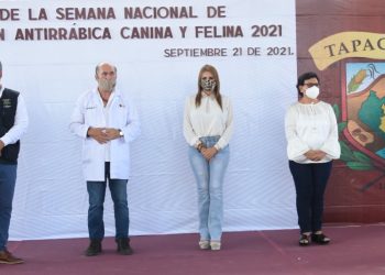 ARRANCA SEMANA NACIONAL DE VACUNACIÓN ANTIRRÁBICA CANINA Y FELINA EN TAPACHULA