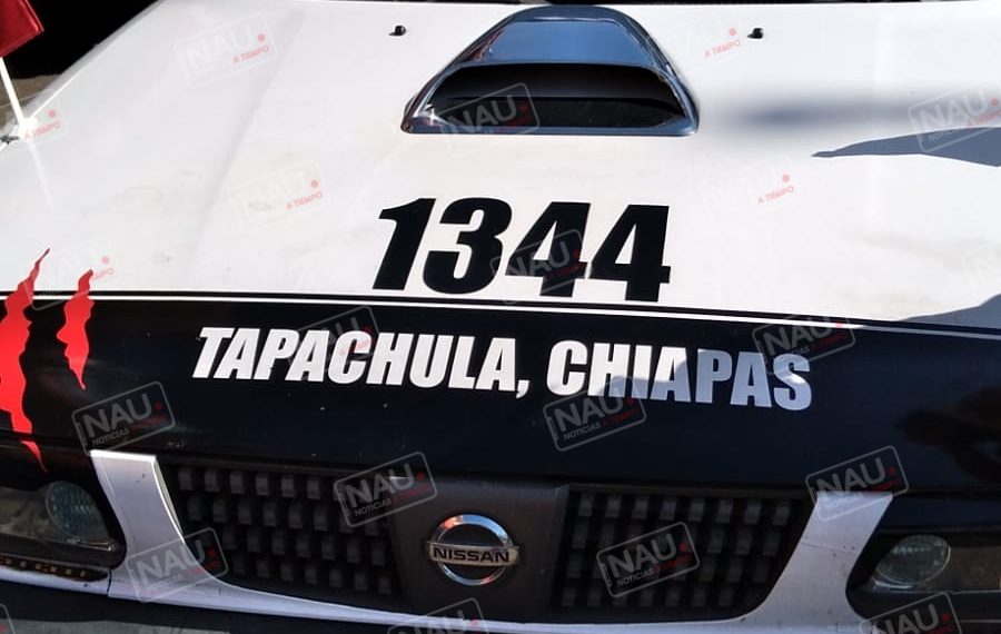 Infraccionan a conductor de taxi por portar torreta en vehículo del servicio público