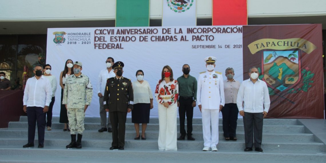 AYUNTAMIENTO DE TAPACHULA CONMEMORA 197 ANIVERSARIO DE LA FEDERACIÓN DE CHIAPAS A MÉXICO