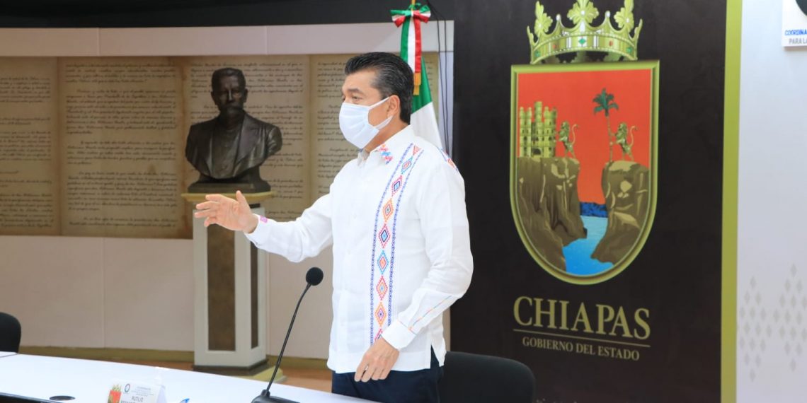Pide Rutilio Escandón reforzar prevención por temporada de lluvias en Chiapas