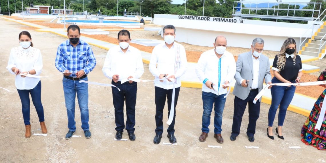 En Chiapa de Corzo, Rutilio Escandón inaugura primera etapa de la Planta de Tratamiento de Aguas Residuales