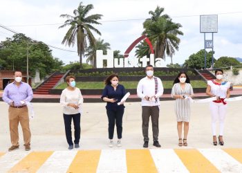 Con pavimentación de vialidades en Huixtla, atiende Rutilio Escandón añeja demanda de la población