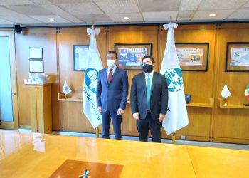 Rutilio Escandón se reúne con el director general de Nacional Financiera