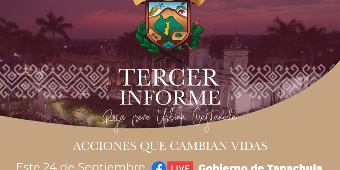 ROSA IRENE URBINA CASTAÑEDA PRESENTARÁ TERCER INFORME DE GOBIERNO ESTE VIERNES