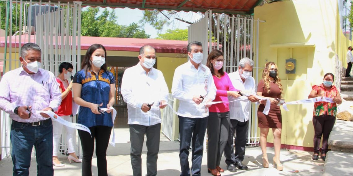 Rutilio Escandón inaugura remodelación integral de la Escuela Primaria “Dr. Emilio Rabasa Estebanell”