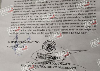 Piden a Guardia Nacional e INAMI paguen daños a una casa.