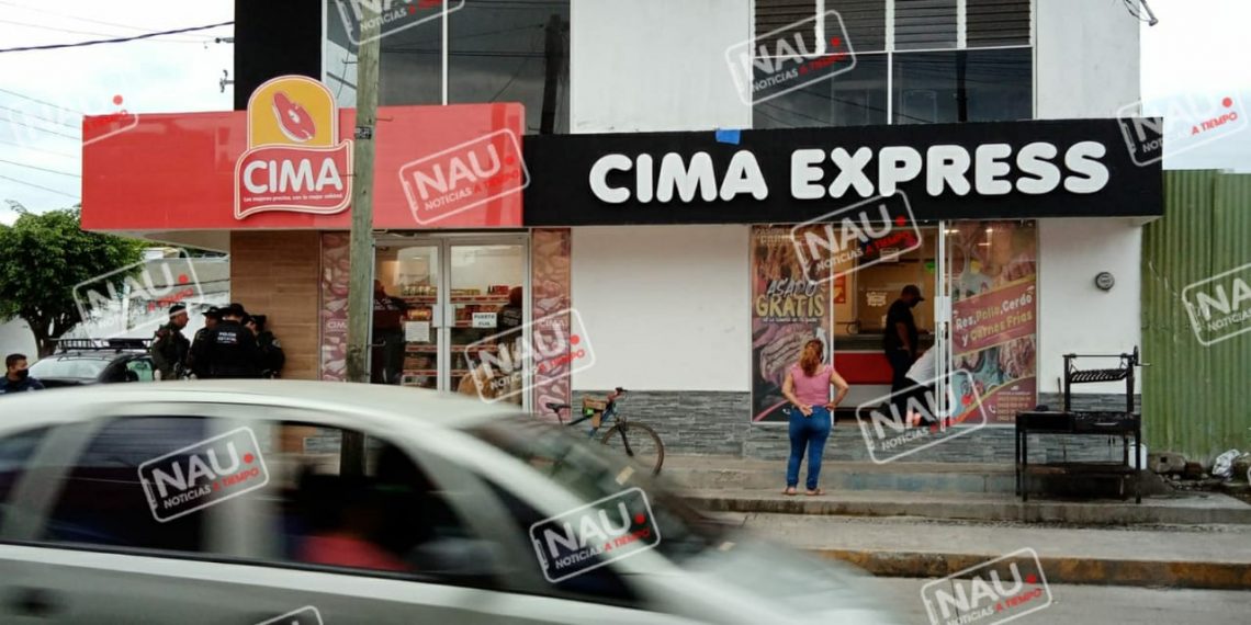 Asaltan carnicería Cima Express en Tapachula.