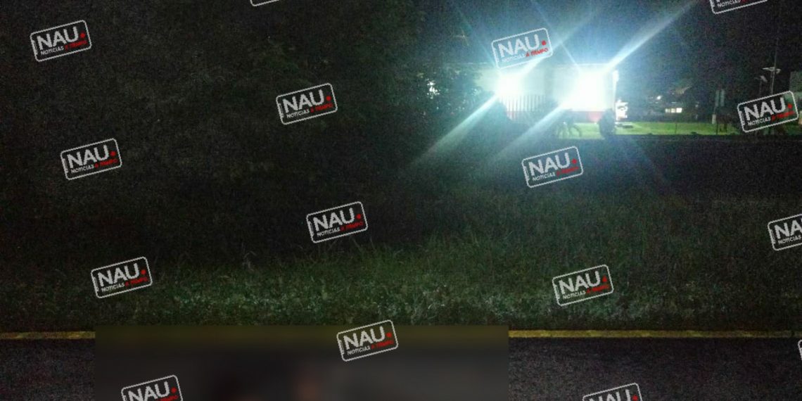 Presunto migrante fue atropellado y falleció.