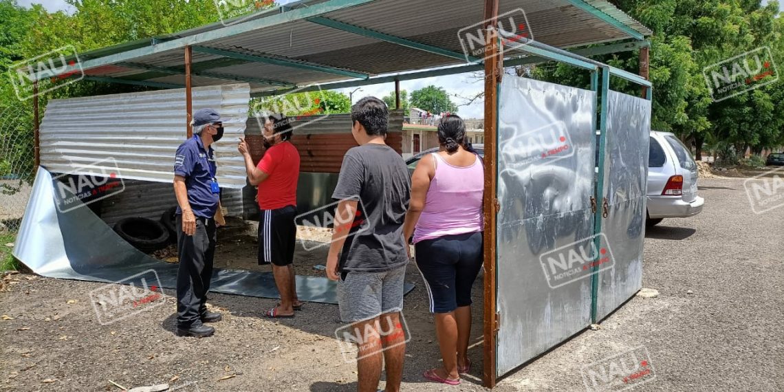 Retiran galera construida en un estacionamiento en Vida mejor