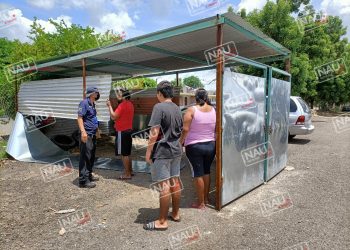Retiran galera construida en un estacionamiento en Vida mejor