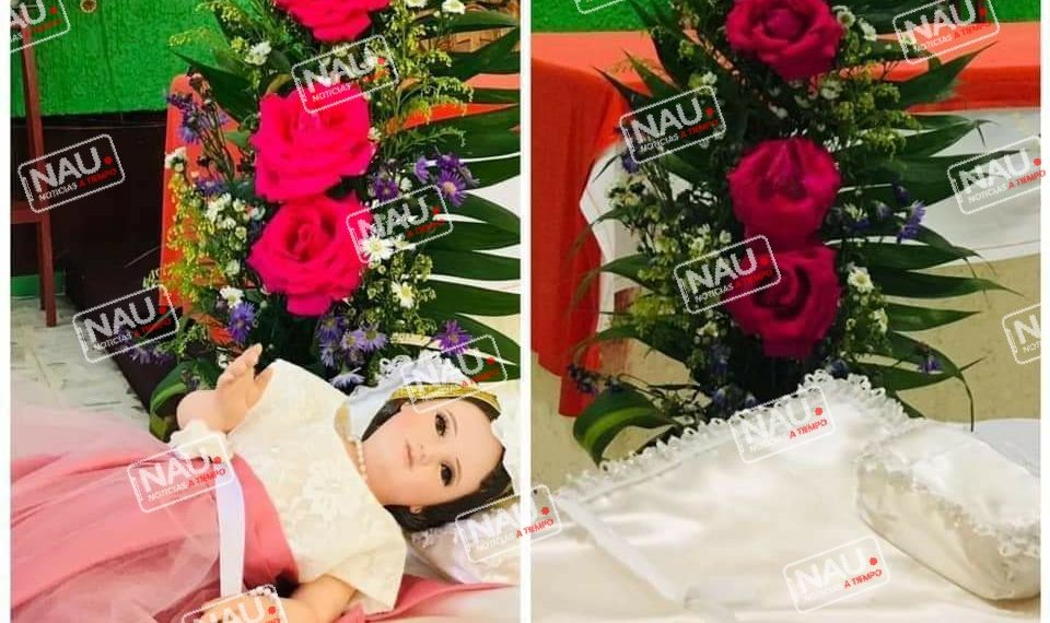 Roban virgen niña de iglesia San Pedro de Mapastepec.