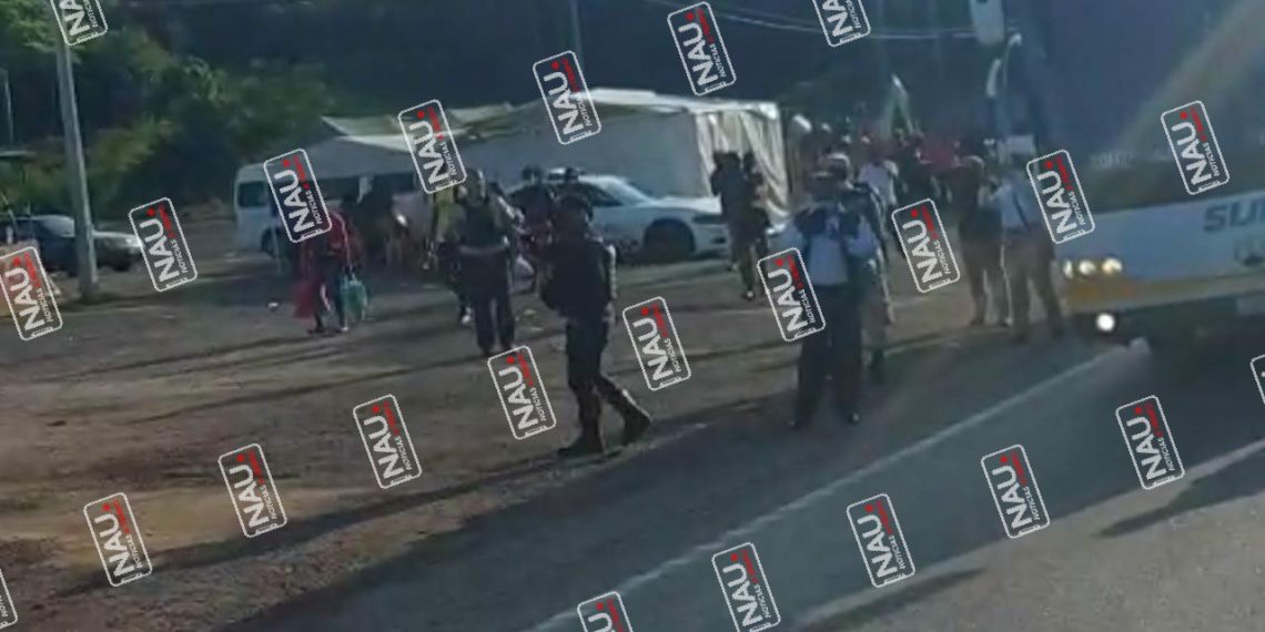 Intercepta INM y Guardia Nacional a migrantes en las Choapas – Veracruz.