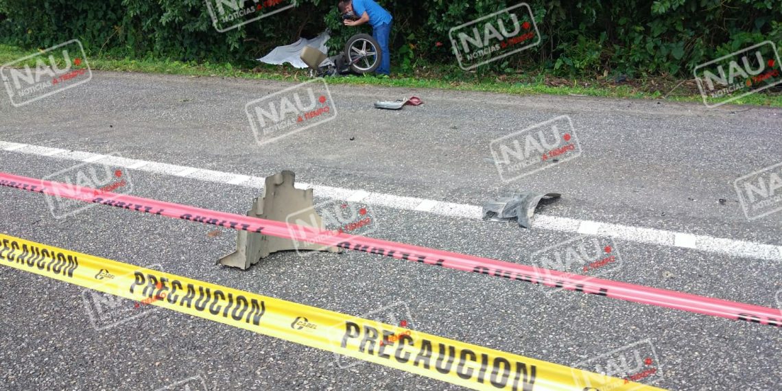 Muere motociclista al hacer corte de circulación a conductor de un vehículo en la carretera costera.
