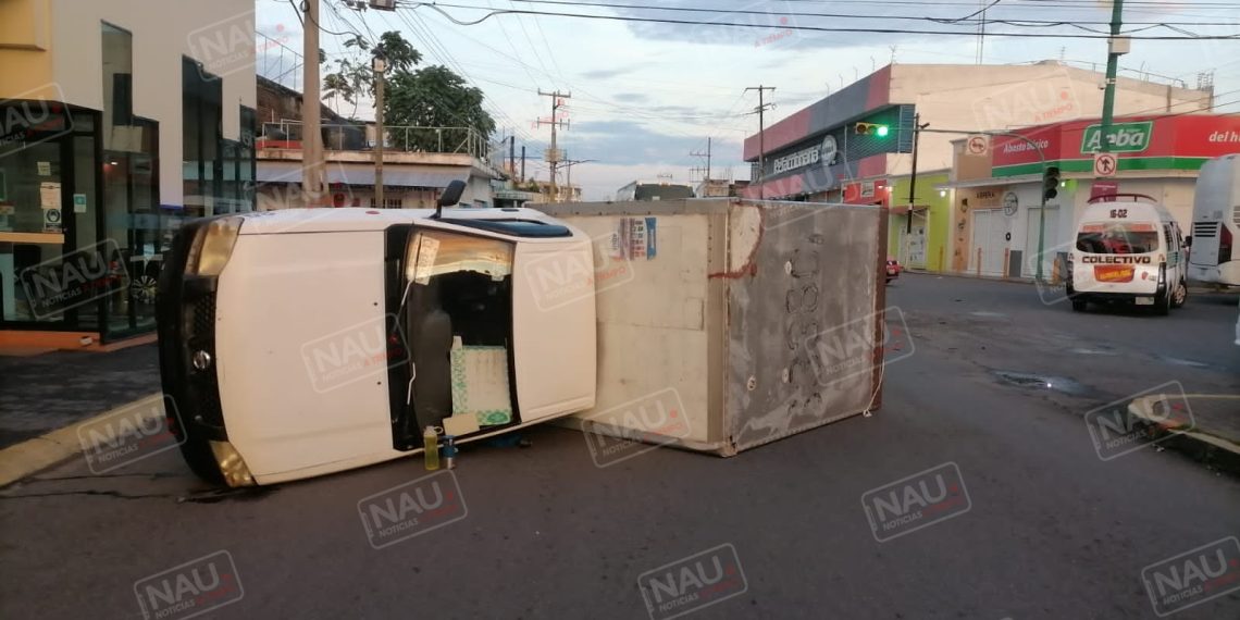 Solo daños deja choque en Tapachula