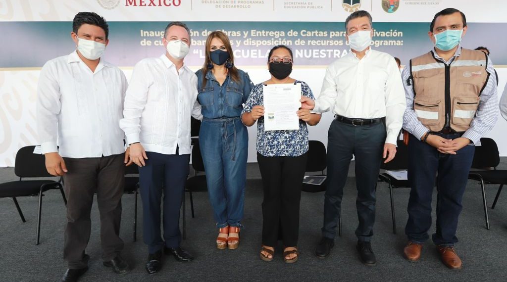 Rutilio Escandón reconoce a Comités Escolares por aprovechar los recursos a favor de la niñez