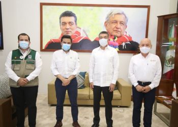 Rutilio Escandón se reunió con el director general del IMSS, Zoé Robledo