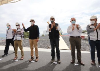 Rutilio Escandón constata avance del 75 % en paso a desnivel del Libramiento Sur y 11 Poniente de Tuxtla