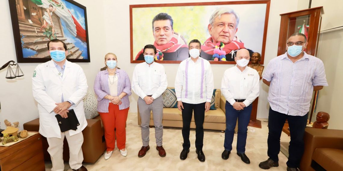 Rutilio Escandón y Zoé Robledo anuncian inicio de vacunación anticovid a adolescentes con comorbilidades