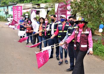 DAN BANDERAZO A NUEVAS OBRAS QUE MEJORARÁN LA SEGURIDAD Y MOVILIDAD EN LA ZONA NORTE DE TAPACHULA