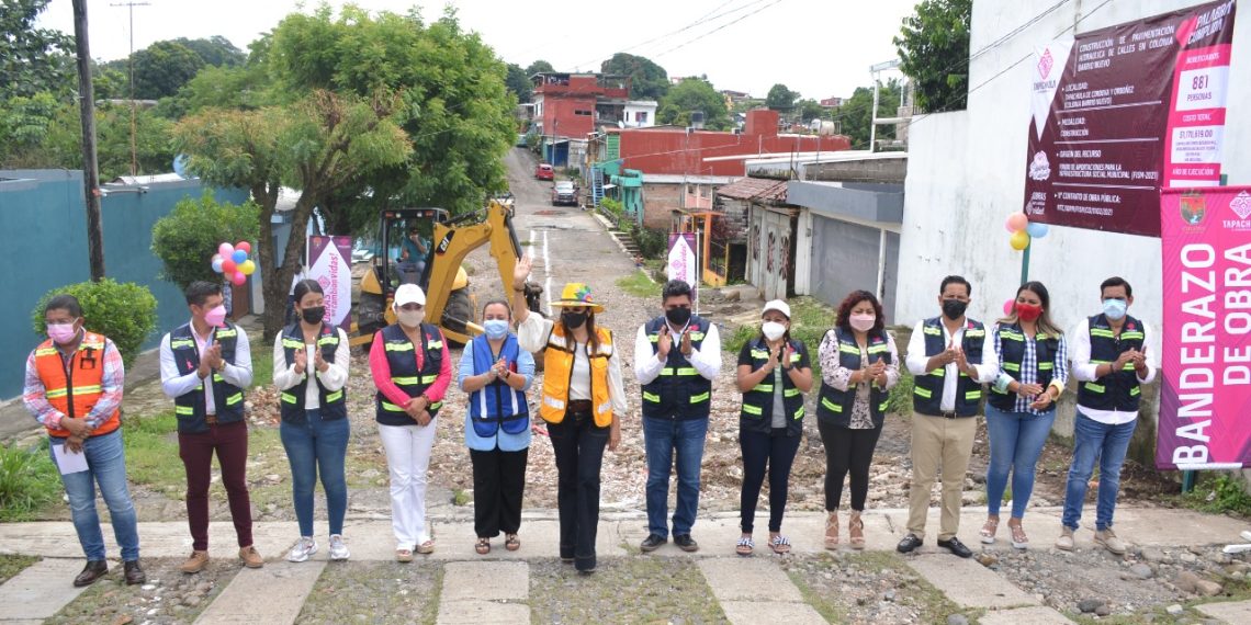 AYUNTAMIENTO DE TAPACHULA INICIA OBRAS DE PAVIMENTACIÓN EN COLONIAS 5 DE FEBRERO Y BARRIO NUEVO