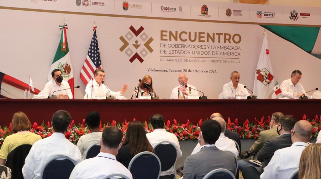 Junto a los gobiernos de México y EUA, trabajamos para impulsar el desarrollo del Sur-Sureste: Rutilio Escandón