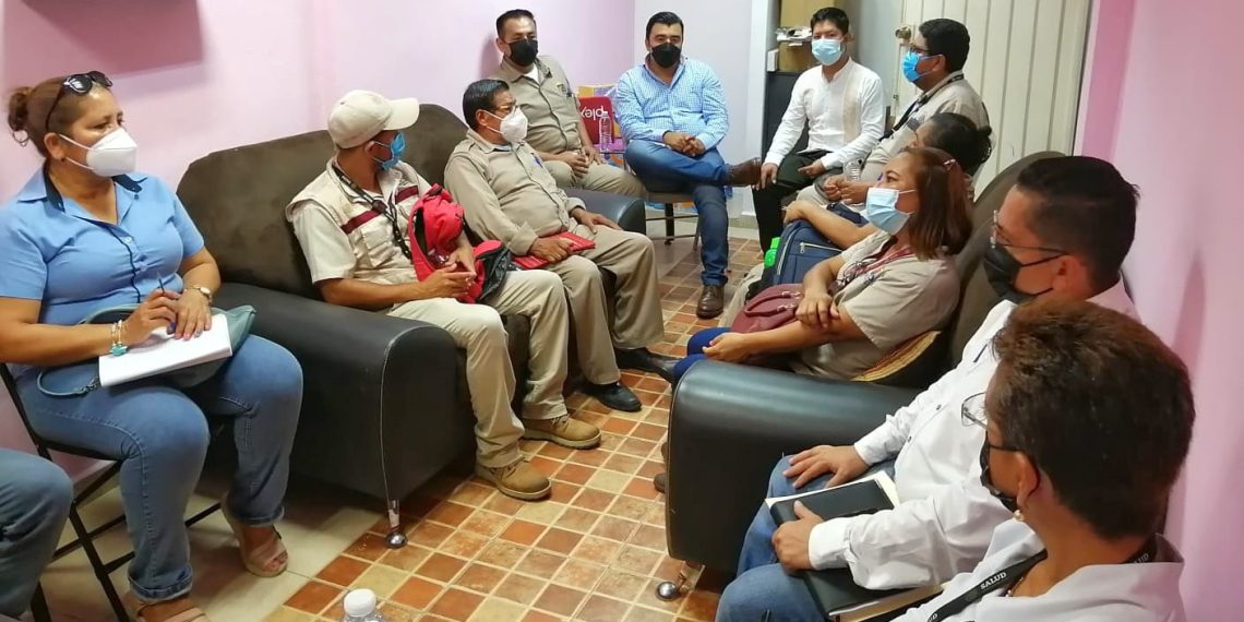 Sostiene DIF Tuxtla Chico mesa de trabajo con el Distrito de Salud VII