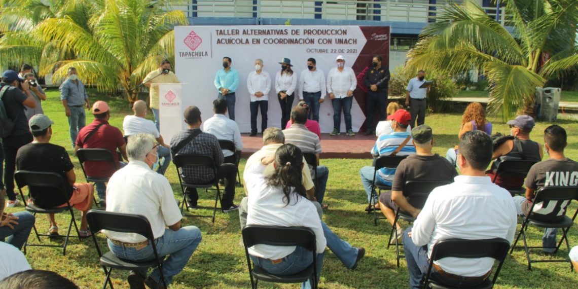 AYUNTAMIENTO Y UNACH FORTALECEN ESQUEMAS DE CAPACITACIÓN AL SECTOR ACUÍCOLA