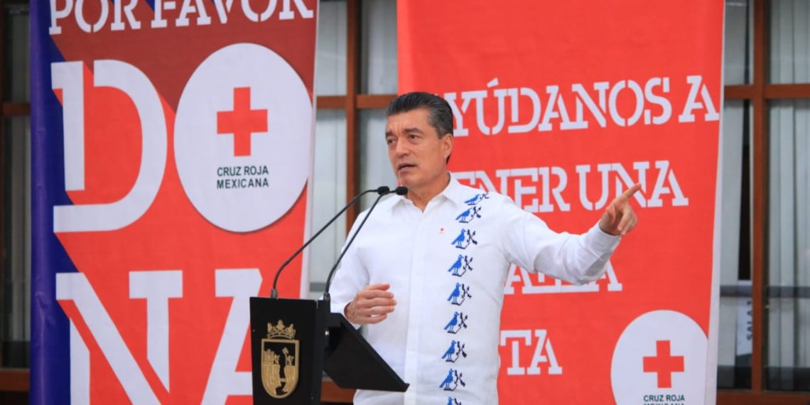 Rutilio Escandón llama al pueblo chiapaneco a participar en Colecta Anual Cruz Roja Mexicana 2021