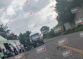 Dueña de cantina realiza disparos con arma de fuego.