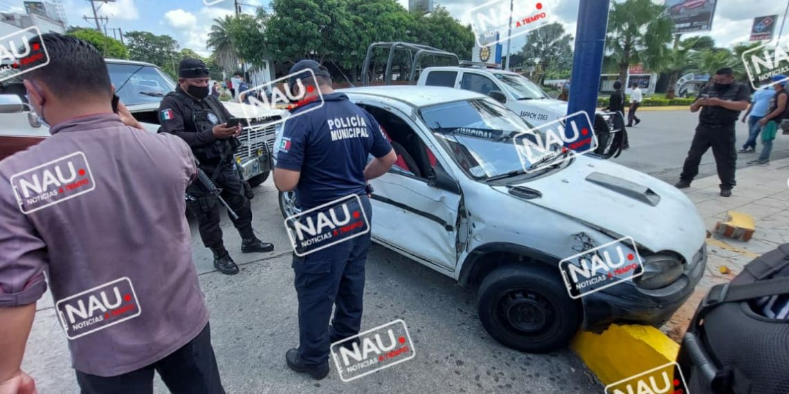 Encontronazo deja un lesionado.